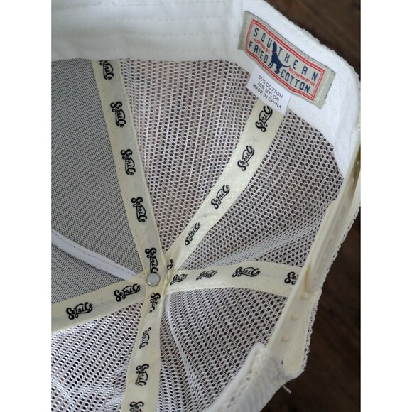 Southern Fried Cotton Fish Designed Mens Hat Mesh Trucker Adjustable Brown - Picture 3 of 4